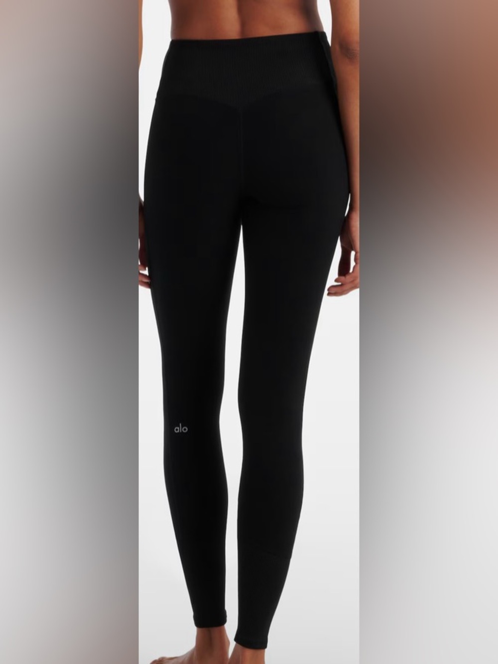ALO Yoga High-Waist Black Seamless Leggings